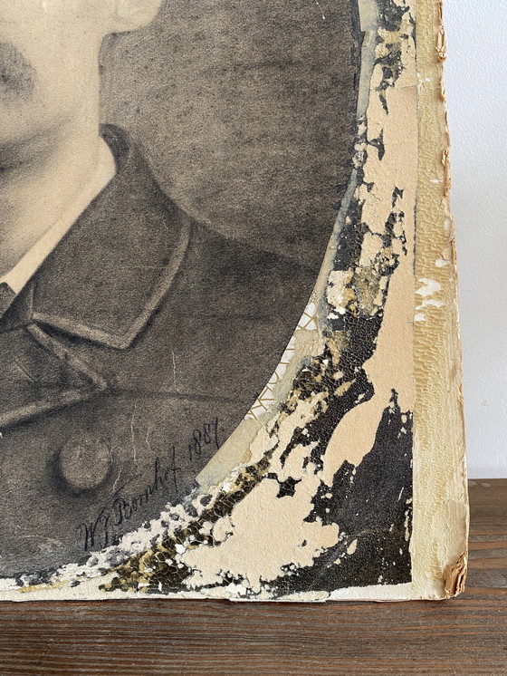 Image 1 of Charcoal drawing of Multatuli