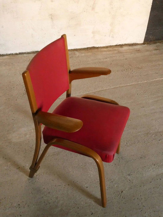 Bow Wood Sessel, Steiner, 1950 – Holz, Messing, Design (photo 2 of 7)