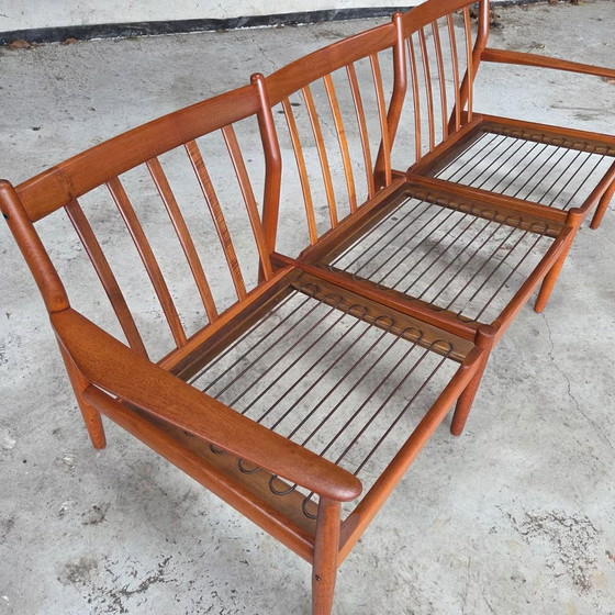 Svend Aage Eriksen Glostrup GM-5, vintage Danish sofa 60s – 3-5 seaters, Wood (photo 20 of 21)
