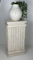 Vintage large Roman column / pillar beige cream plant table