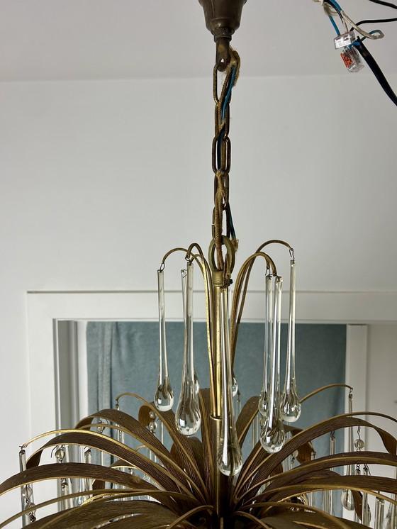 Image 1 of Vintage Palwa teardrop chandelier