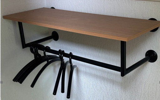 Wall coat rack