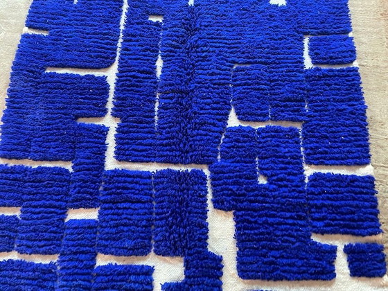 Blauer gemusterter Teppich 160/250cm – Teppiche & Läufer, Wolle (photo 7 of 9)