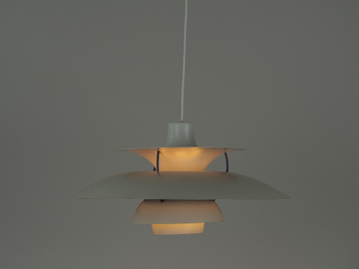 Lámpara colgante danesa vintage PH 5 de Poul Henningsen, Louis Poulsen, 1958 – hanglampen, Aluminium (photo 2 of 16)