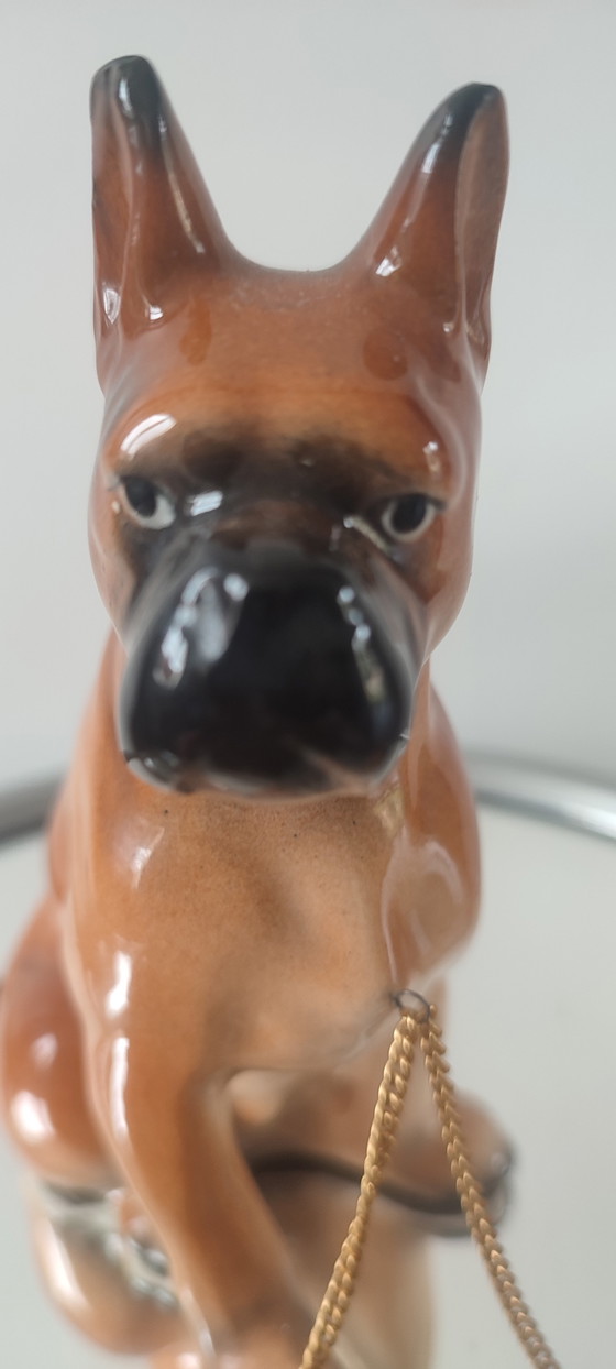 Image 1 of Famille de Boxers en Céramique Vintage (1950/60)