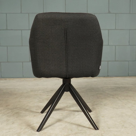 Image 1 of Set di 8 sedie girevoli / sedie da pranzo - Kick Ravi - Nero