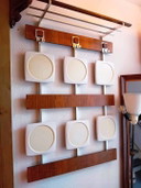 Italiaanse vintage design garderobe, kapstok j 60/70