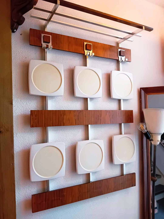 Image 1 of Italian vintage design wardrobe, coat rack j 60/70