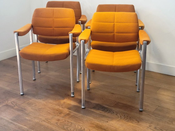 Juego de 4 sillones Miller Borgsen para Röder & Söhne, Alemania, 1974 – Röder Sohne, Sillas de comedor (photo 15 of 15)