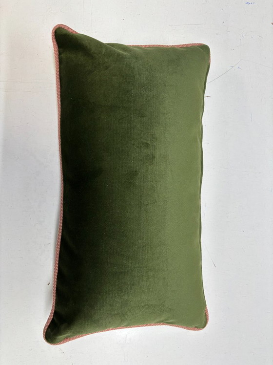 Juego de 2 cojines reversibles hechos a mano – Animales de Froca y terciopelo – 50 × 30 cm – Velvet, Textile (photo 5 of 6)