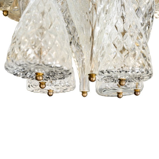 Image 1 of Lámpara de araña de los años 60 del icónico Hotel Hilton de Ámsterdam. Atribuida a Seguso.