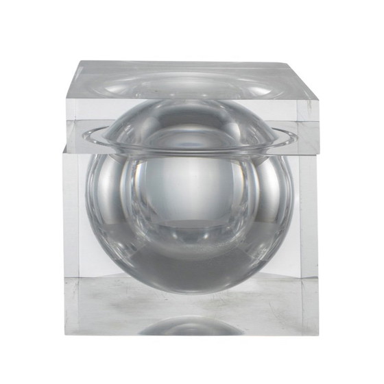Image 1 of Space age lucite Ice Bucket mod. Bombo, Studio TG, Guzzini Italy, ca. 1970s
