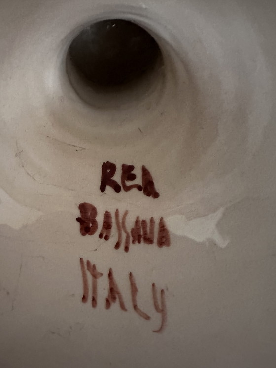 Image 1 of Large hand-painted Italian ceramic amphora – Bassano tradition