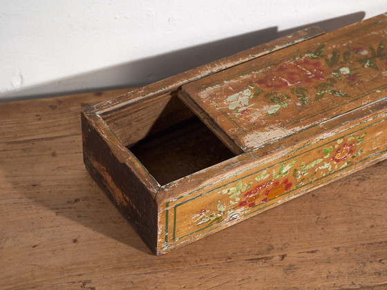 Scatola orientale antica gialla dipinta a mano (c.1900) #25 – Oggetti decorativi (photo 20 of 40)