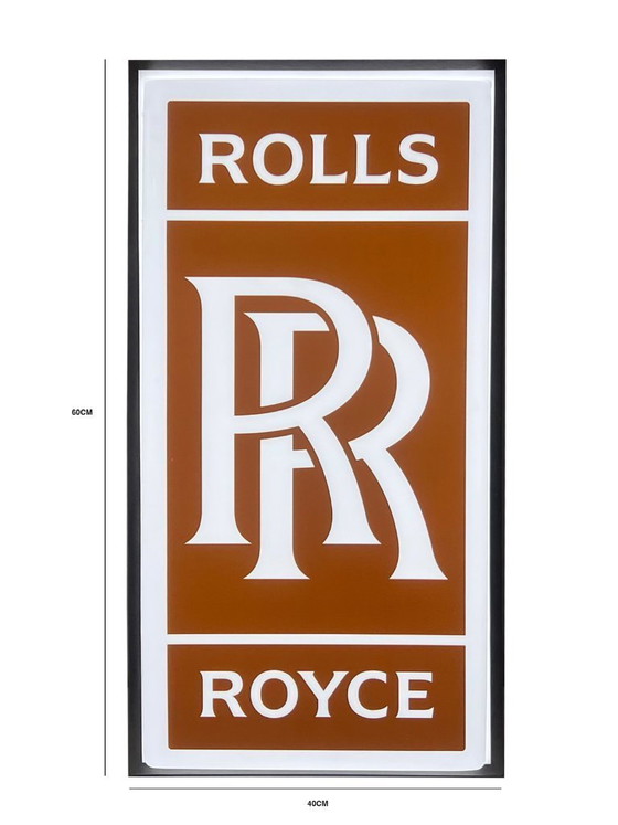 Image 1 of Letrero publicitario LED para automóvil Rolls Royce - Marrón
