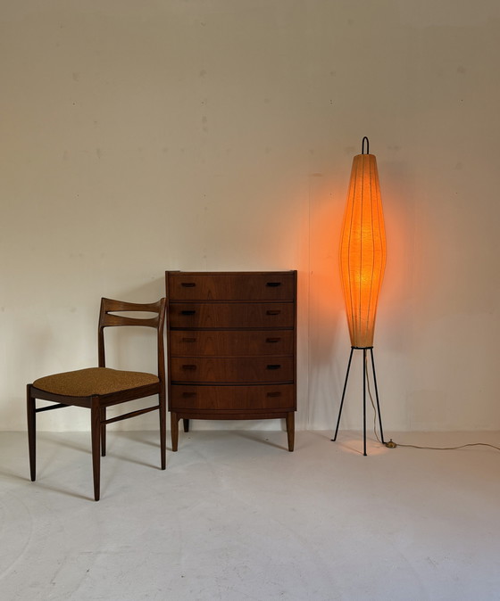 Image 1 of Vintage cocoon floor lamp 'Lugano', H. Klingele, Artimeta '60