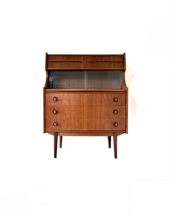 Image 1 of Vintage teakhouten secretaire, Gunnar Falsig ‘60