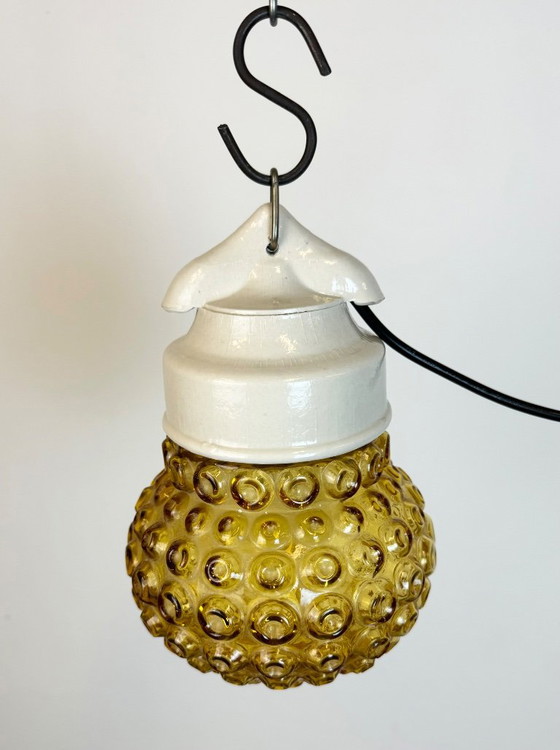 Suspension vintage en porcelaine blanche, années 1970 – Glass, Ceramic (photo 7 of 14)