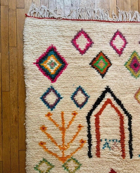 Berber Rug in Wool with Colorful Patterns 150/250cm – Rugs & carpets (photo 3 of 5)