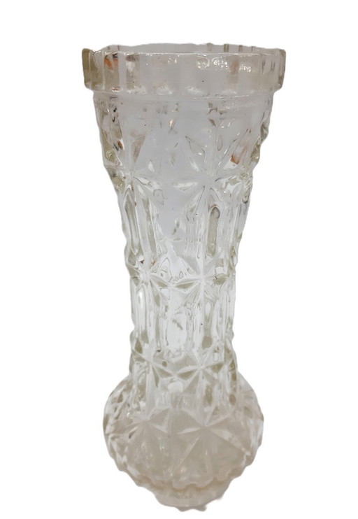 Vintage Klarglasvase