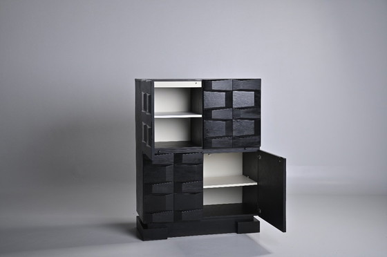 Image 1 of CREDENZA BELGA CON DESIGN TRIDIMENSIONALE ANNI '70