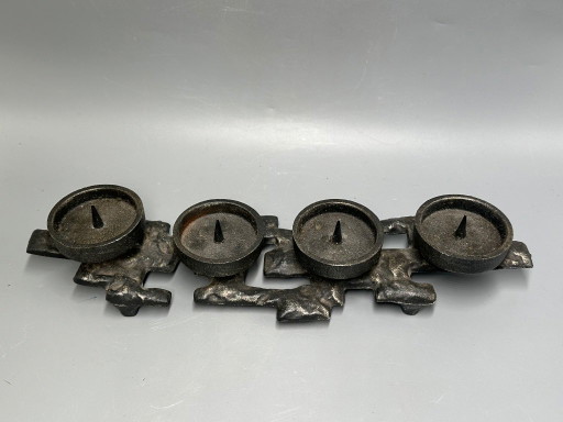 Beautiful vintage Candelholder from Cast iron 1960s Brutalist 