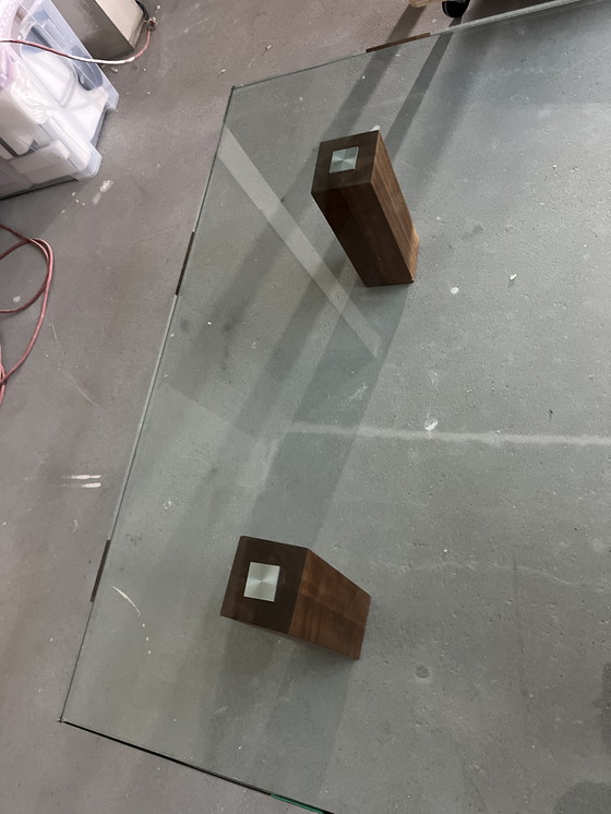 Image 1 of Beek vintage glazen salontafel