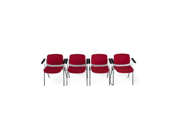 Image 1 of Set van 4 Castelli stoelen, Giancarlo Piretti fauteuils, vintage stijl