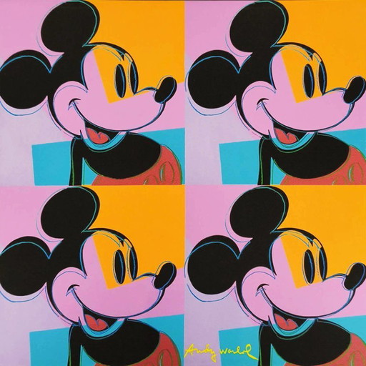 Litografia in edizione limitata "Topolino" di Andy Warhol, realizzata da CMOA.