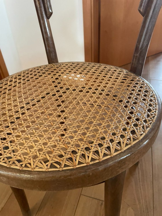 Image 1 of 6 chaises viennoises en osier Thonet, meubles en bois courbé ZPM Radomsko