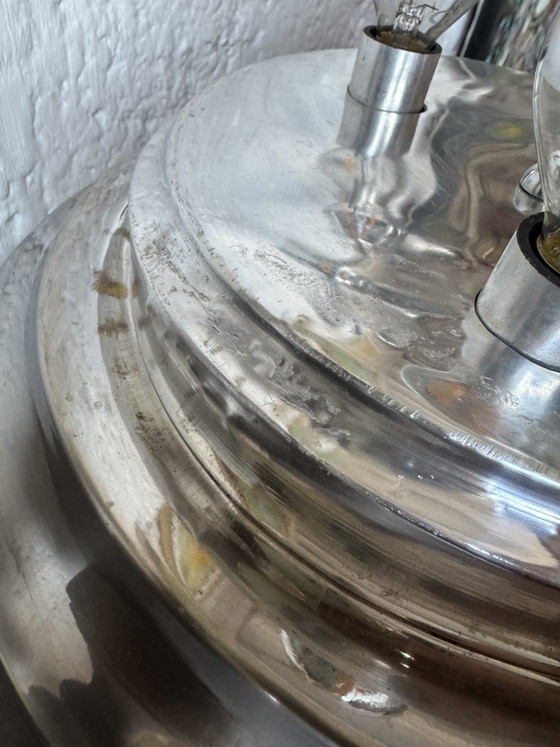 Image 1 of 1970s Space Age bubble glass table lamp