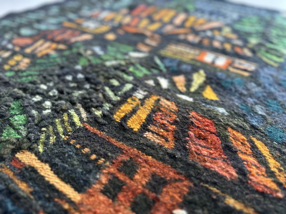 Image 1 of Tapisserie tuftée polonaise « Stara Robota » par Ewa Januszkowska pour ZWW (ca. 1965-1975)