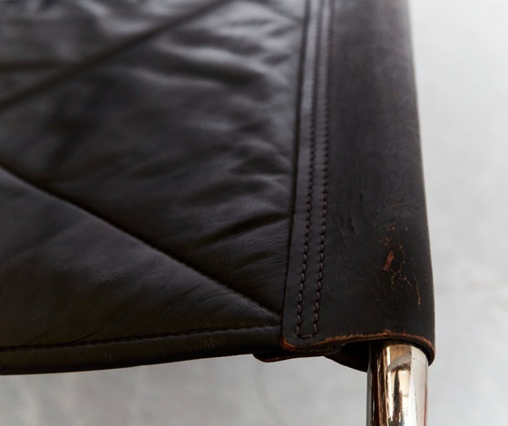 Image 1 of Set vintage di HE1106 Lounge Chair e HE1104 Ottoman di Hans Eichenberger per Strässle, anni '70