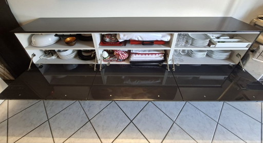 CAPPELLINI hangkast in antraciet hoogglanslak