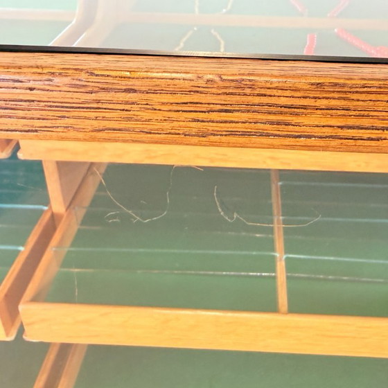 Image 1 of Bancone da merceria vintage in rovere – SLB Stuttgart