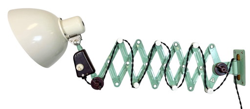 Lampada a forbice industriale di VEB Zweckleuchtenbau Dresden, Germania dell'Est, anni '50