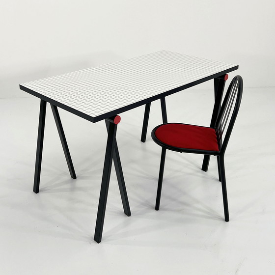 Image 1 of Bureau à tréteaux de Rodney Kinsman pour Bieffeplast, 1980S