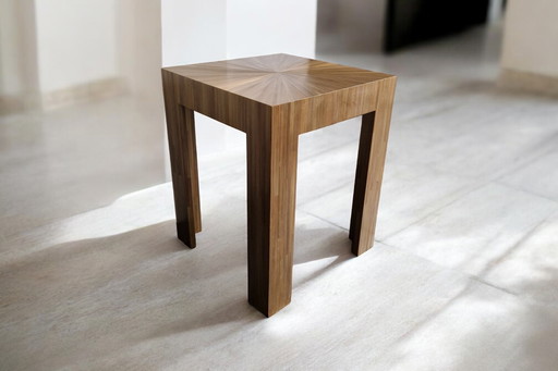 Tavolino da caffè in legno intarsiato Benoît Cazes 2023 - riedizione Art Déco di Jean-Michel Frank