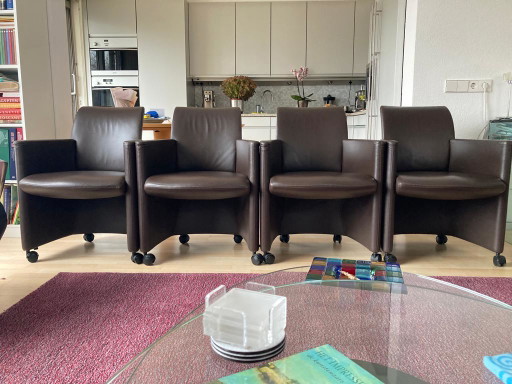 4x Fauteuil de salle à manger Leolux
