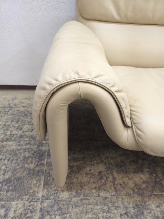 Image 1 of Canapé design en cuir De Sede ds 2011, canapé deux places beige