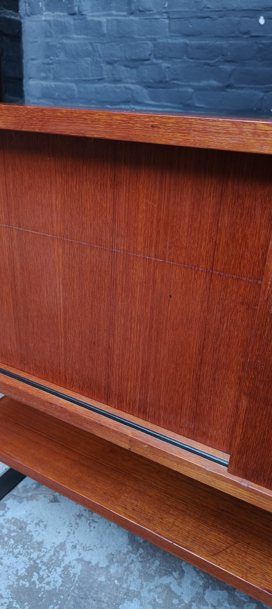 Image 1 of Vintage Teak Jaren 60 Deens Scandinavisch Boekenkast Roomdivider