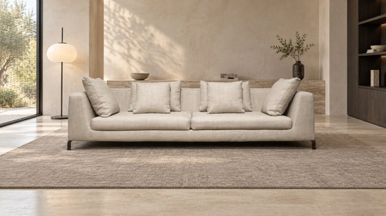 Newly Upholstered B&B Italia Ray 4-seater + WARRANTY, 3-5 seaters, Other, Metal, Beige, Modern (photo 2 of 8)