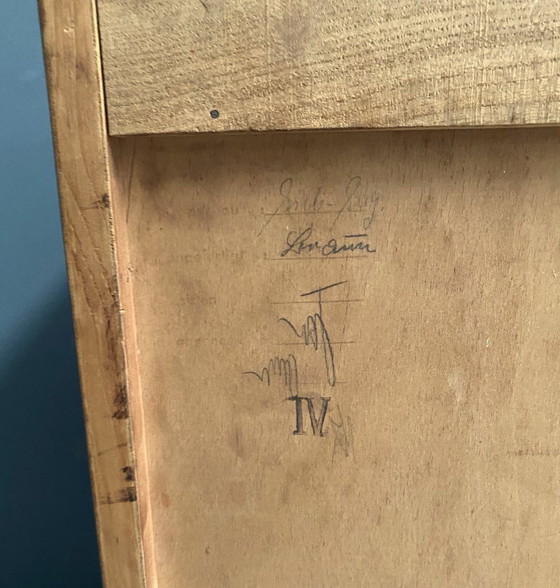 Image 1 of buffet bas en bois brun des années 1960