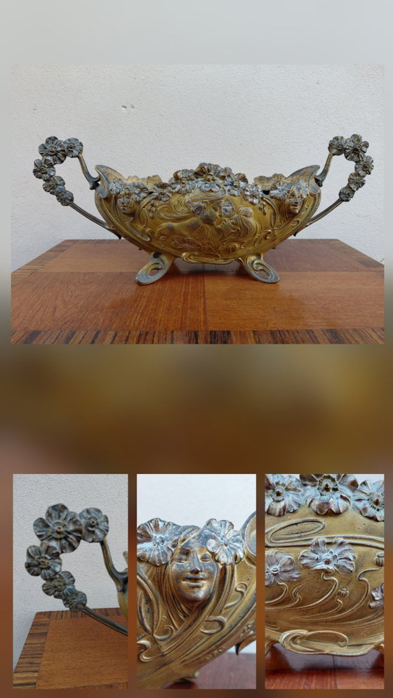 Image 1 of Bronze Planter, Claude Bonnefond