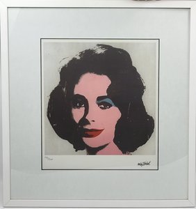 Andy Warhol lithograph Elizabeth Taylor 1963 Numbered series
