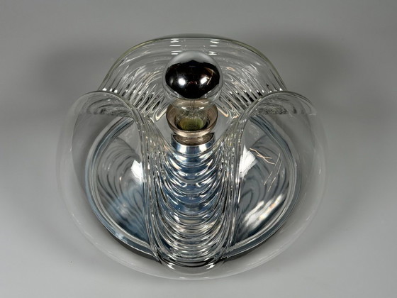 Image 1 of Lampada da parete o da soffitto "Wave" degli anni '60/'70 di Koch & Lowy per Peill & Putzler