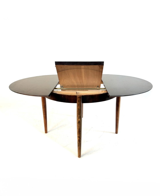 Image 1 of Vintage extendable Pallisander dining table, Lübke '60