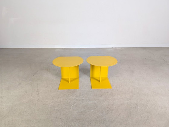 Image 1 of Ensemble de 2 tables basses/tables d'appoint Ligne Roset ODA par Christian Werner