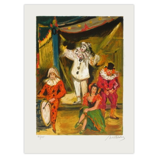 Arbit BLATAS signierte Lithographie Les Plus Grands Opéras: I Pagliaci 1975 – lithos zeefdrukken, Paper (photo 2 of 5)
