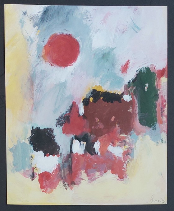 Image 1 of Gouache op thick paper